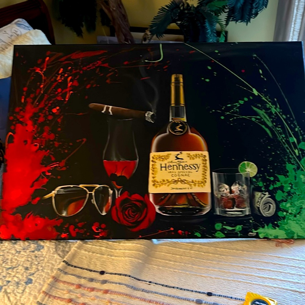 2 feet  by 3 feet painting that will grace your walls to provide happy memories